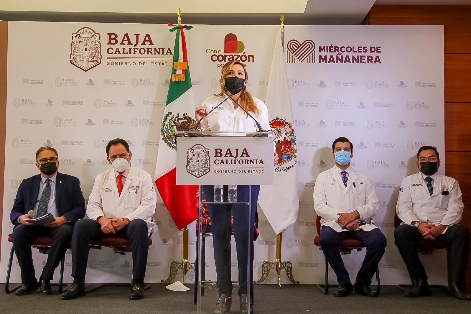 Baja California lidera vacunación anti covid-19 en México: Marina del Pilar