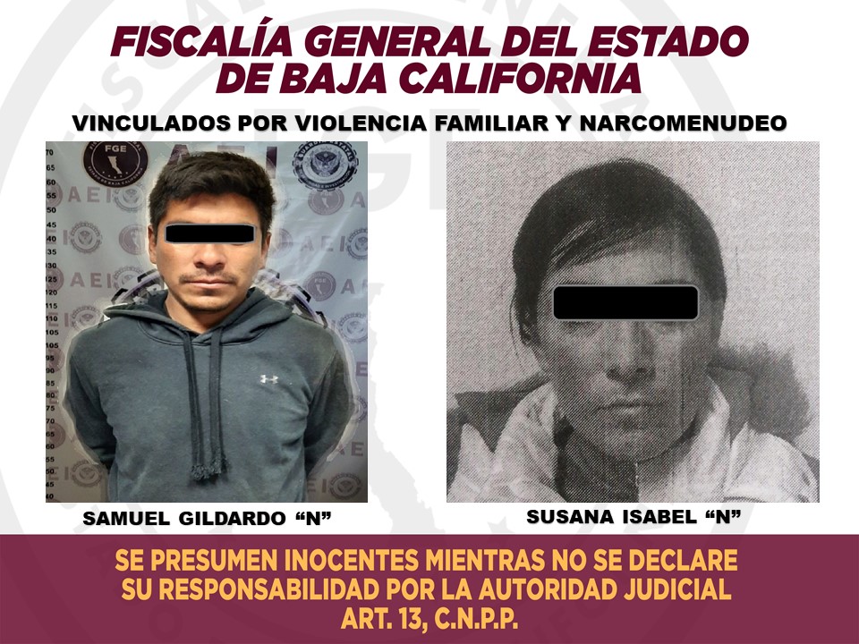 Vincula Fiscalía por violencia familiar y narcomenudeo