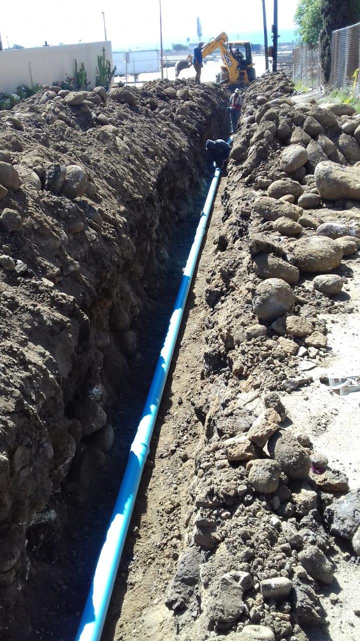 Solicita SIDURT precaución por trabajos de construcción de red de agua potable en Ensenada