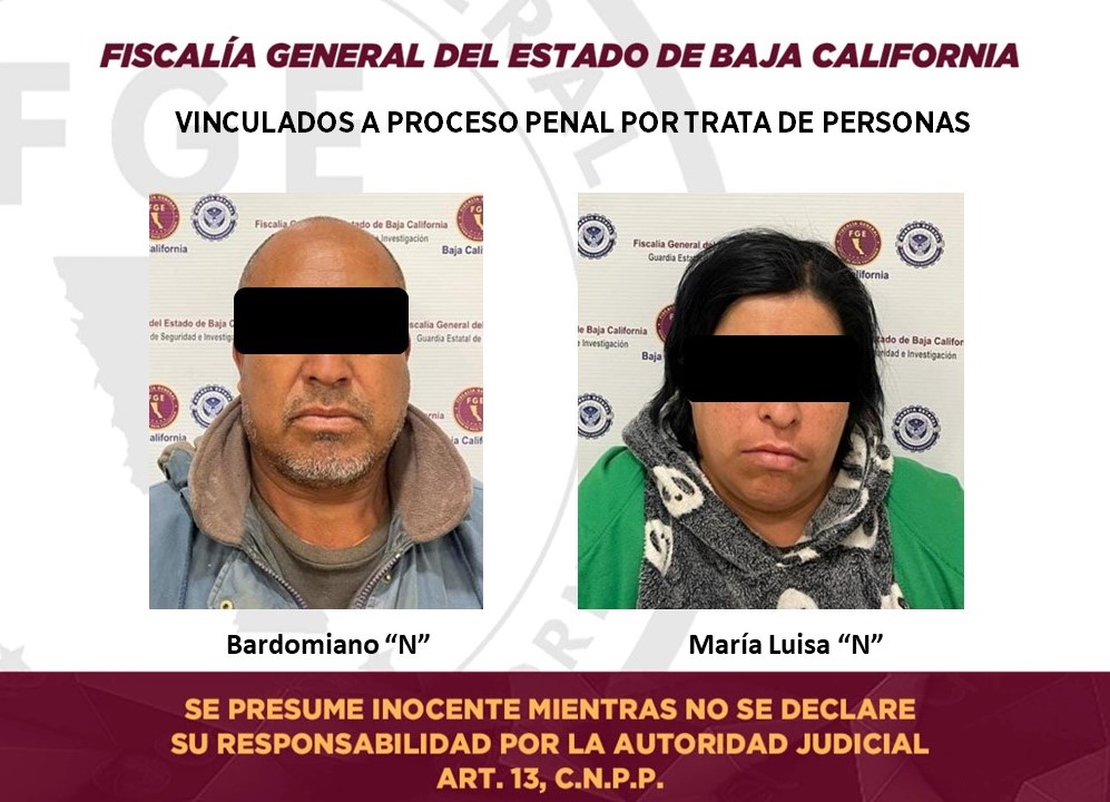 Obtiene la FGE vinculación a proceso para dos sujetos por trata de personas