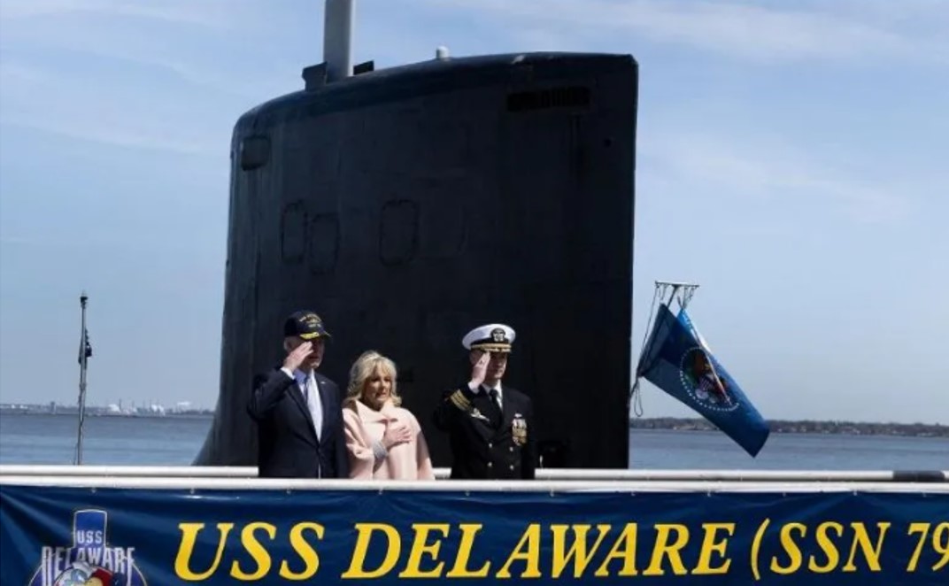 Joe Biden presenta un nuevo submarino nuclear de ataque