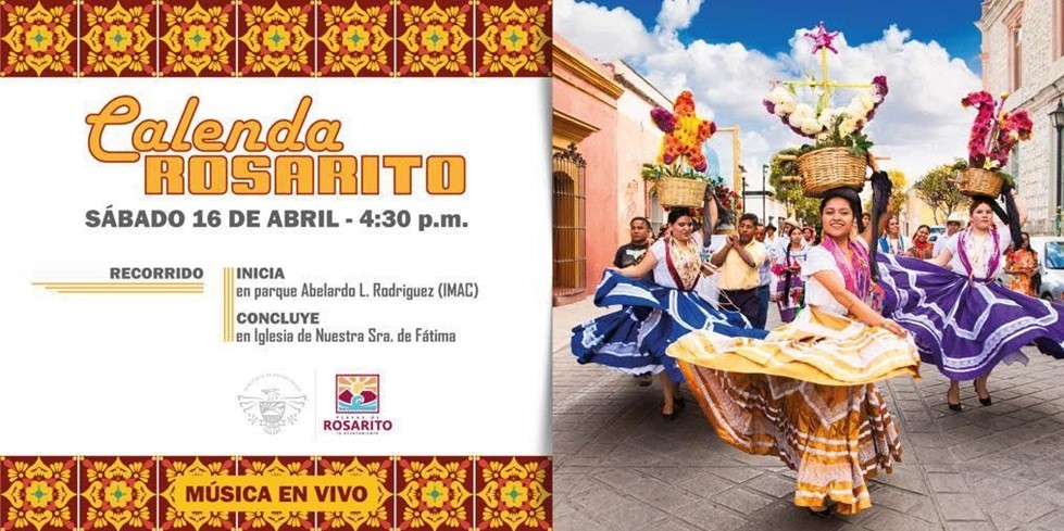 Invita Gobierno Municipal a disfrutar de la festividad “Calenda en Rosarito” este sábado 16 de abril