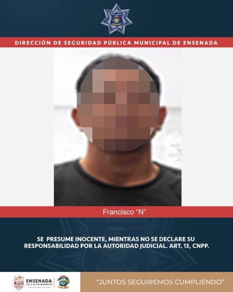 Es detenido masculino por el probable delito de posesión de drogas