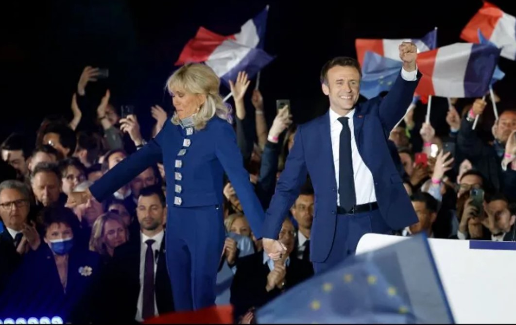 Reeligen a Emmanuel Macron como presidente de Francia