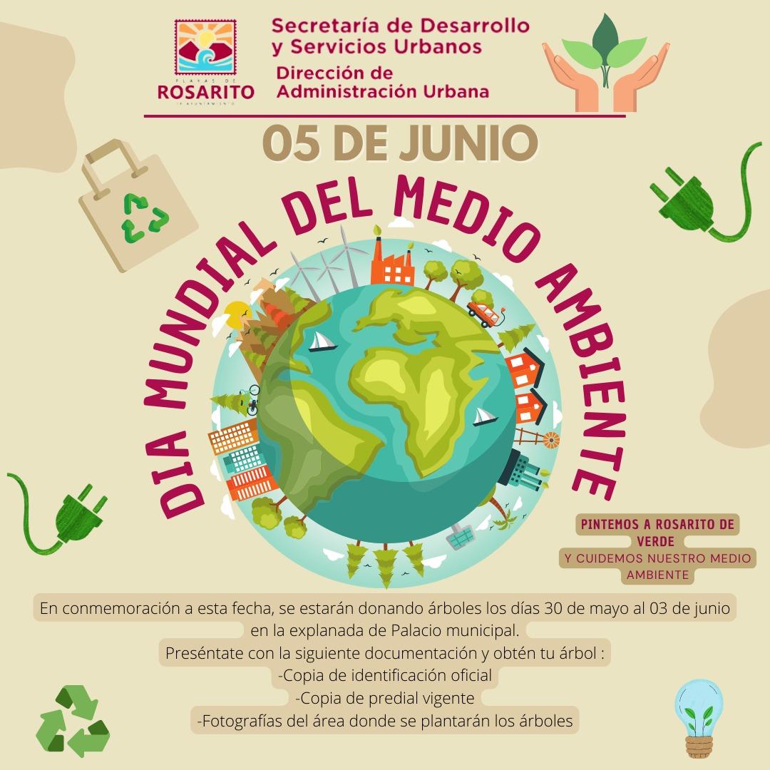 Donará Gobierno Municipal árboles en conmemoración del día mundial del Medio Ambiente