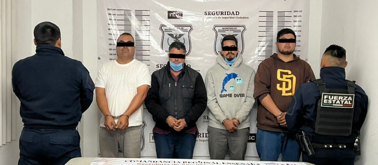 Detienen agentes de la SSCBC a grupo dedicado al tráfico de indocumentados