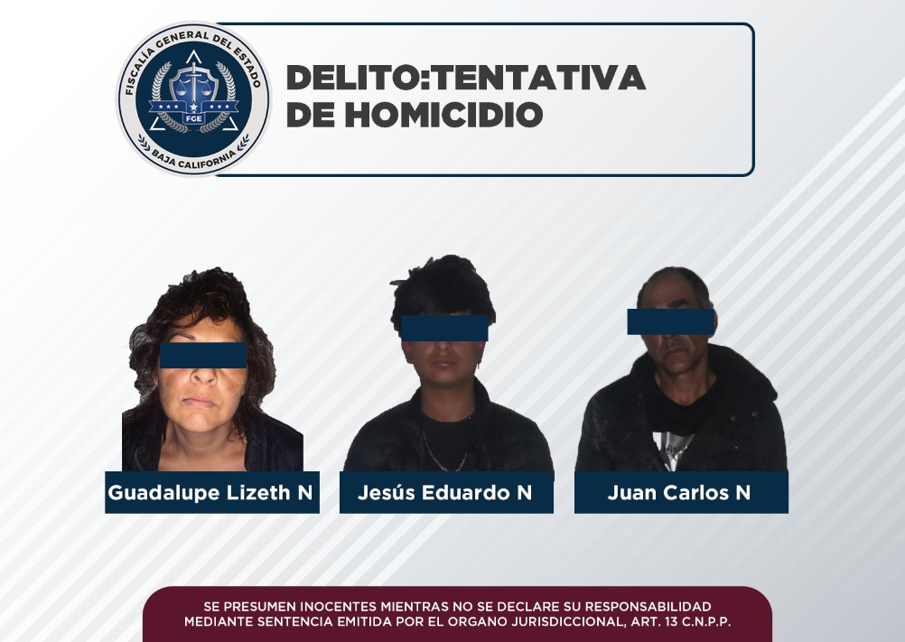 Son vinculados a proceso dos hombres y una mujer por tentativa de homicidio