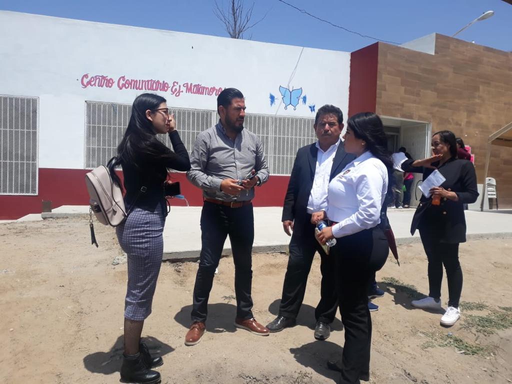 Llega delegación en movimiento a centro comunitario ejido matamoros