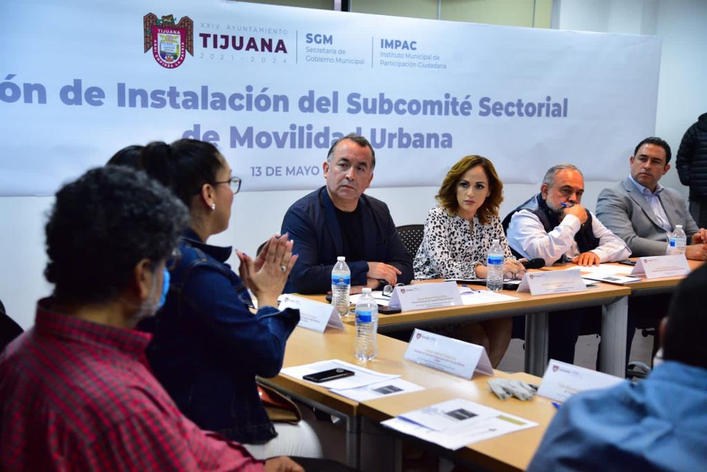 Ayuntamiento de Tijuana instala el subcomité sectorial de movilidad urbana