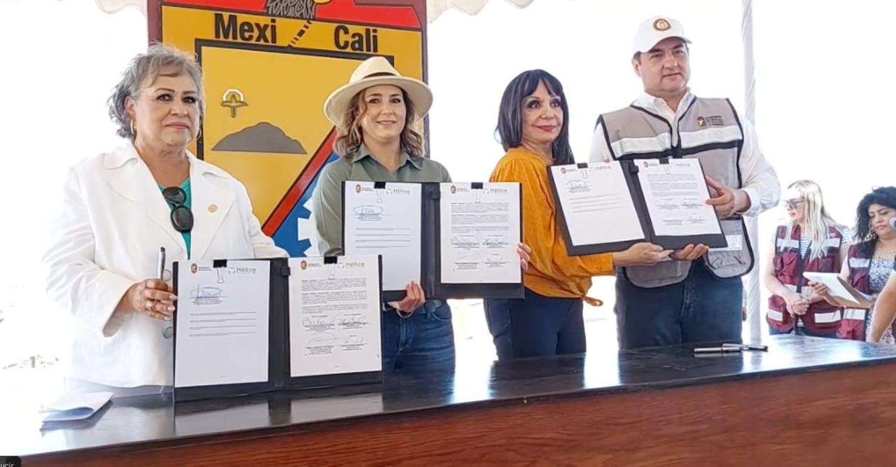 Firman convenio fundación hélice con el ayuntamiento de Mexicali para el manejo de residuos y educación ambiental