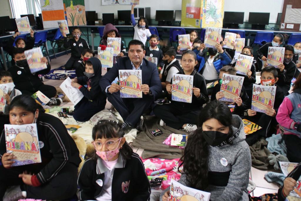 Secretario de Gobierno promueve la lectura en alumnos de Primaria Municipal