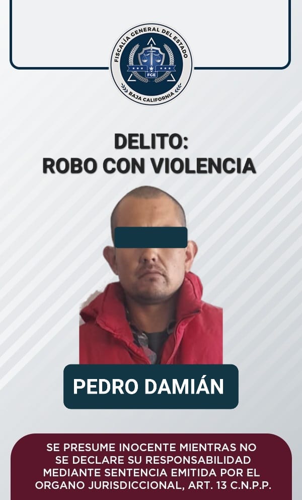 Vinculan a “El Creper” relacionado con robos con violencia en Ensenada