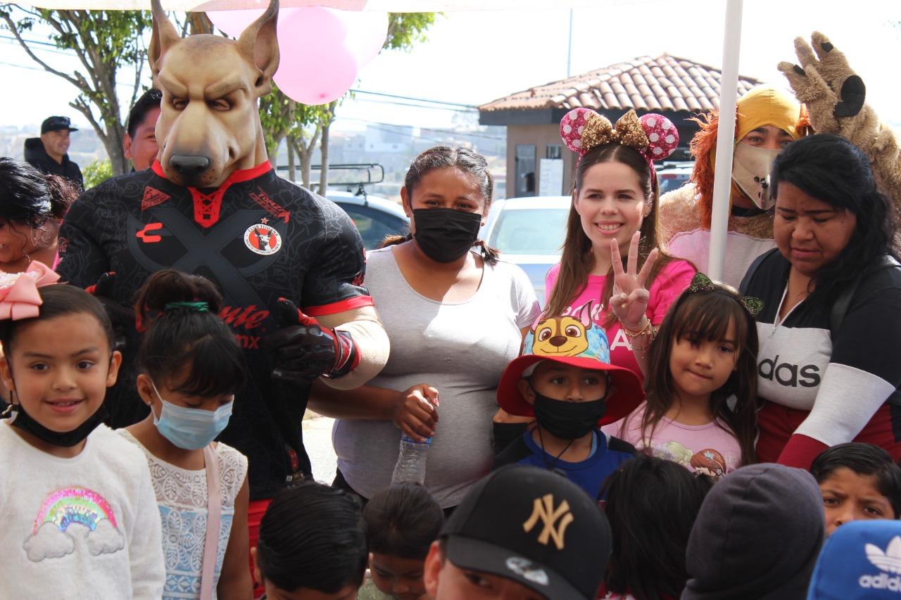 Celebra diputada Monse Rodríguez “Día del niño” con infantes del distrito XI