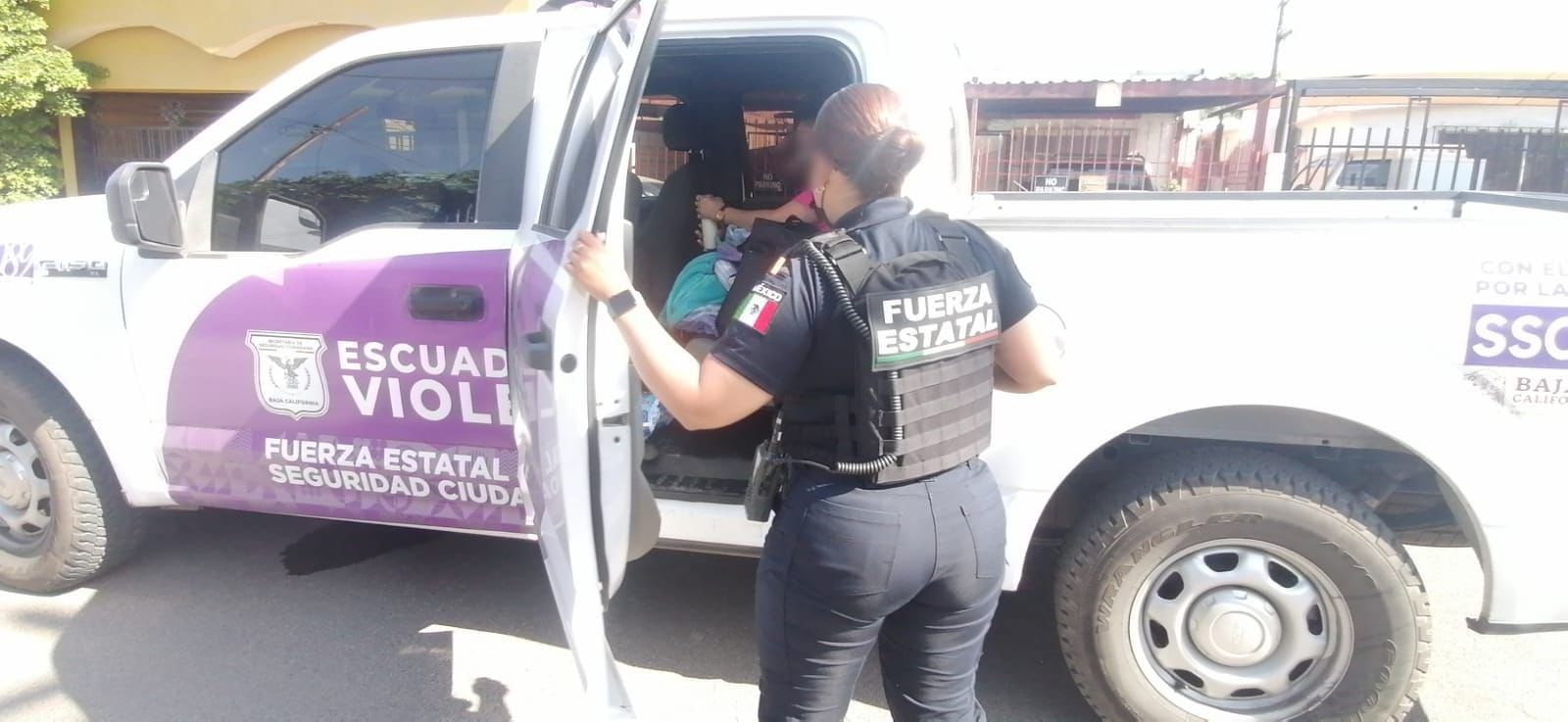 Atienden casos de violencia familiar Escuadrón Violeta en Mexicali