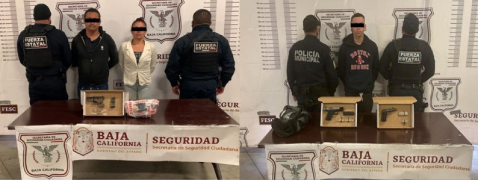 Detiene FESC a tres personas armadas en distintos operativos