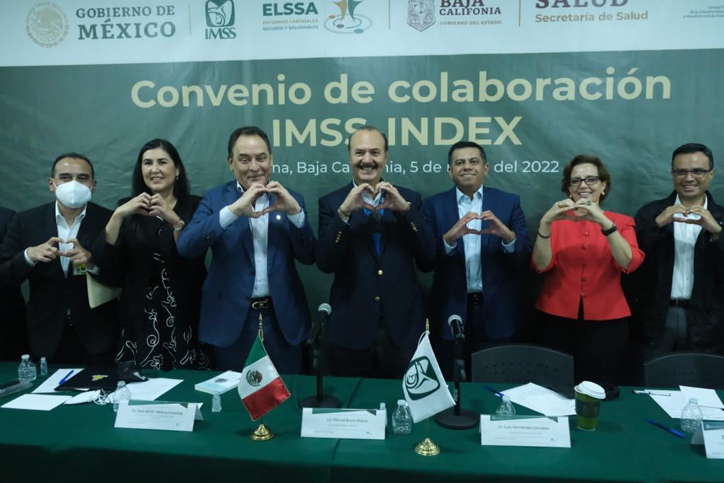 IMSS e Index firman convenio de colaboración por la seguridad y salud de los trabajadores