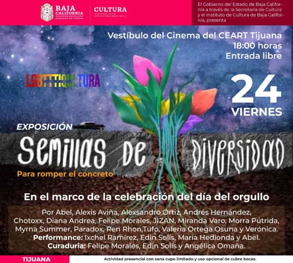 Llega al CEART-Tijuana la exposición colectiva “Semillas de diversidad”