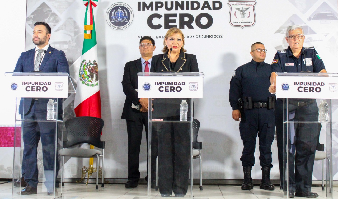 Presentan autoridades informe conjunto de la seguridad y la justicia en Baja California