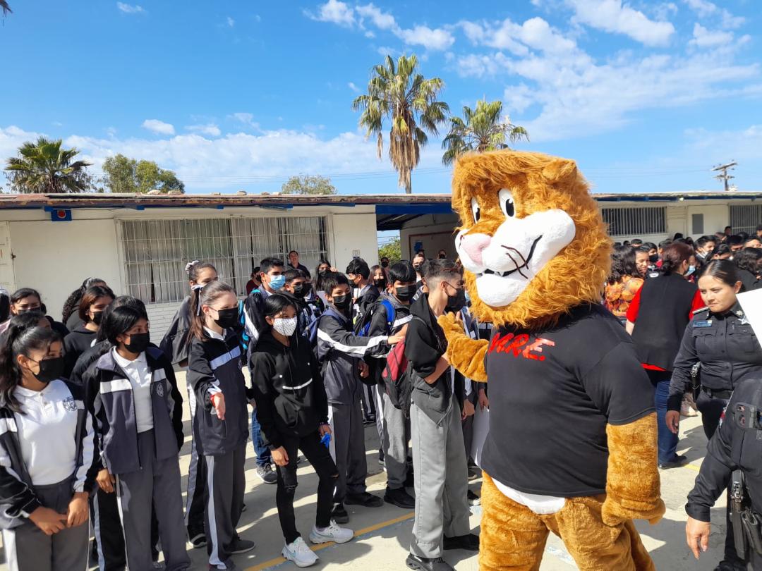 Realizan acto de graduación del programa D.A.R.E. en secundarias de la delegación primo tapia parte alta