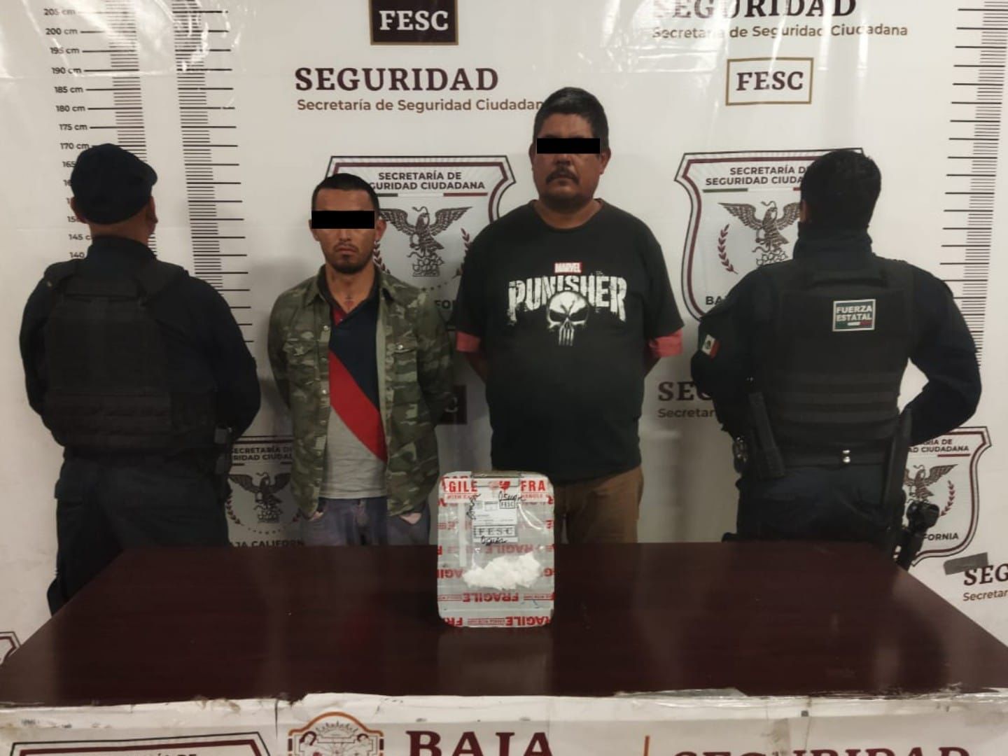 Decomisa FESC marihuana, cocaína y metanfetamina en diferentes operativos