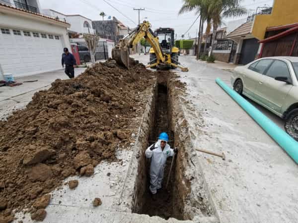 Realiza CESPT reposición de red de alcantarillado sanitario en Playas de Tijuana