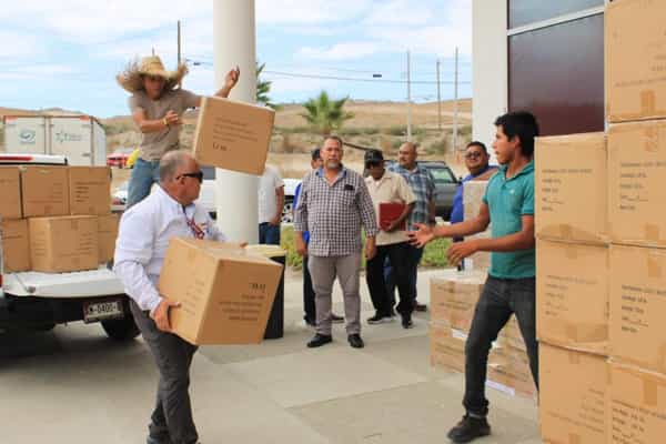 Beneficia Secretaría de Salud a 100 mil usuarios del transporte con donativo de cubrebocas y caretas para protegerse contra el Covid-19