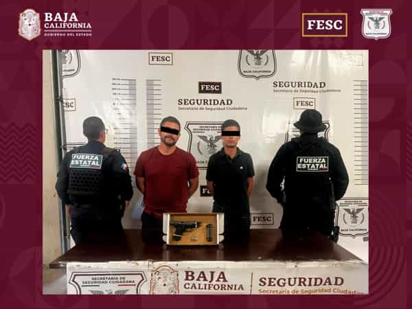 Captura FESC a dos personas con armas de fuego