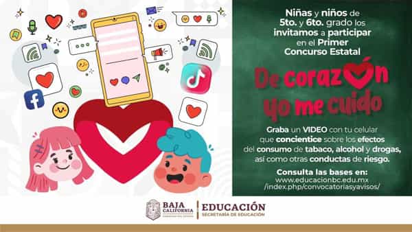 Convoca Secretaría de Educación a estudiantes a participar en “De Corazón yo me Cuido”