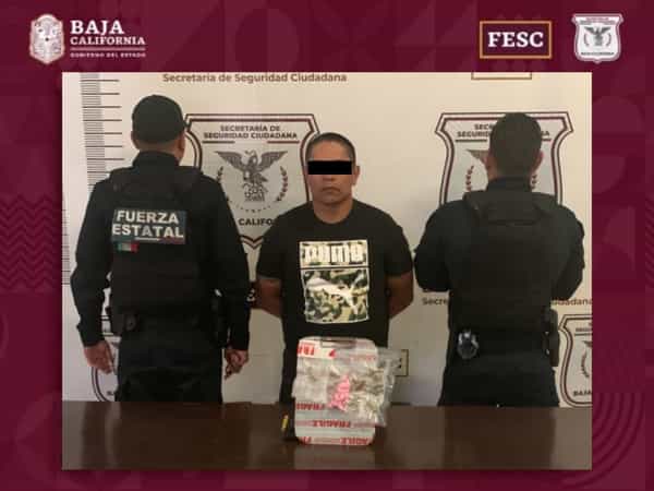 Detiene FESC a seis hombres relacionados con narcomenudeo en Mexicali Y Tijuana