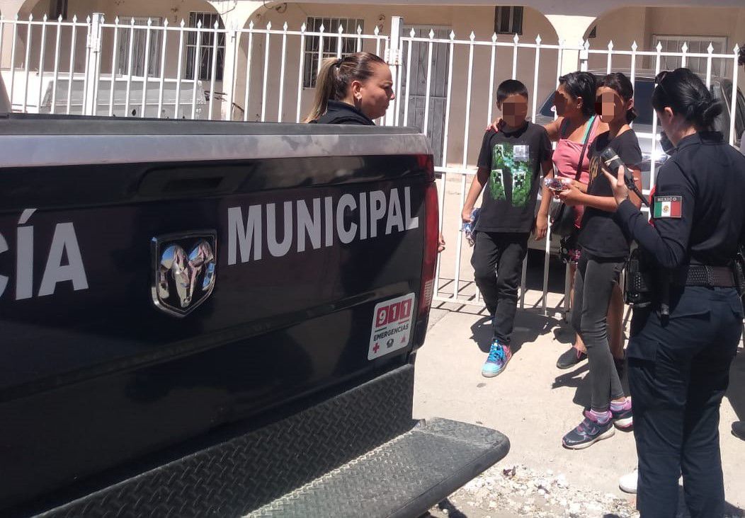 Policía de Tijuana rescata a dos menores víctimas de maltrato familiar