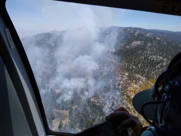 Trabajan CONANP y Gobierno del Estado para combatir el incendio del Parque Nacional Sierra de San Pedro Mártir