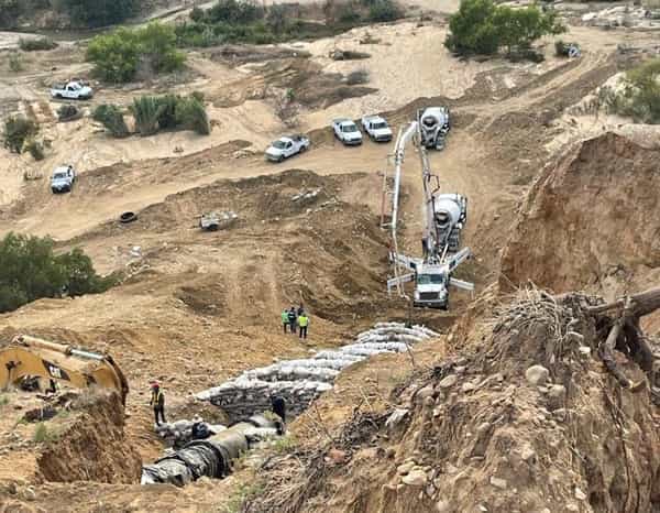 Concluye CESPT reparación del sistema de alejamiento de aguas residuales en el cañón del matadero