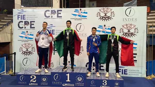 Conquista Diego Cervantes la medalla de oro en centroamericano de Esgrima en El Salvador: INDE BC