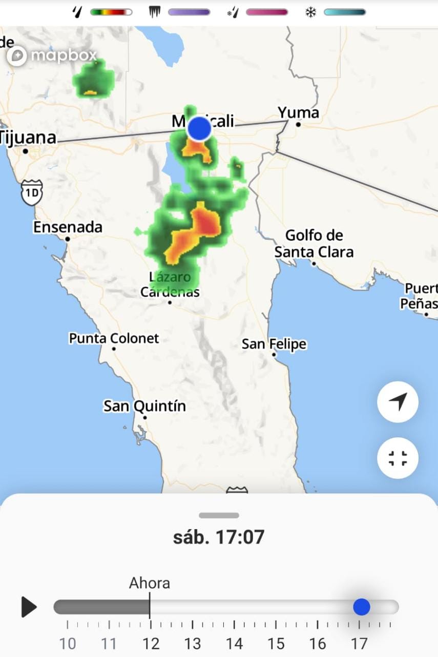 Hay probabilidad de lluvias intensas en Mexicali