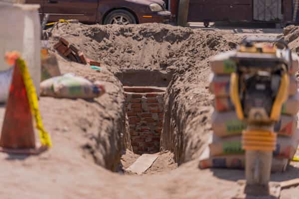 Muestra CESPTE avance del 35 por ciento en la introducción de alcantarillado sanitario en colonia Terrazas del Río