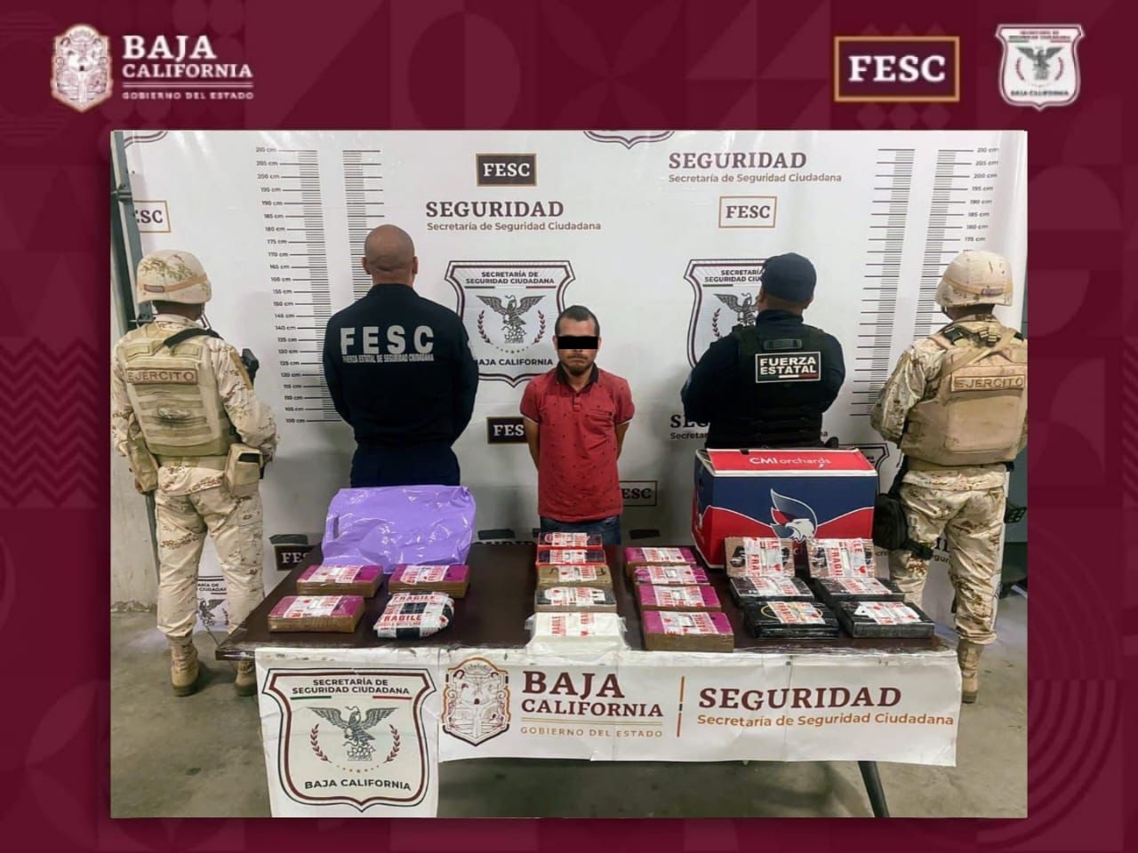 Decomisan FESC y SEDENA más de 20 kg y 10 mil pastillas de fentanilo