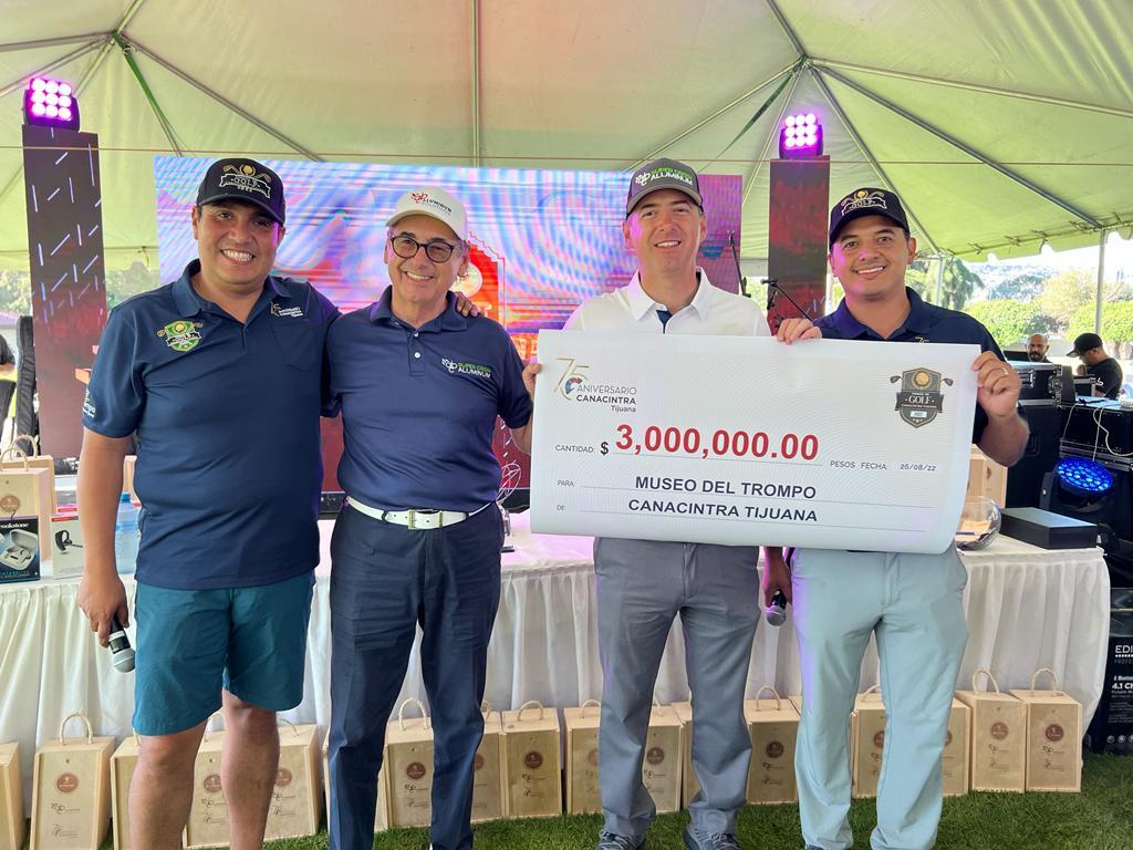 Celebran con éxito el “Torneo de Golf Canacintra 2022″  en el Club Campestre de Tijuana