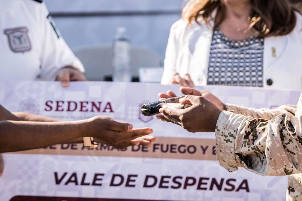 Más de 160 mil pesos en vales han sido cambiados por armas en BC: Secretaría de Seguridad Ciudadana