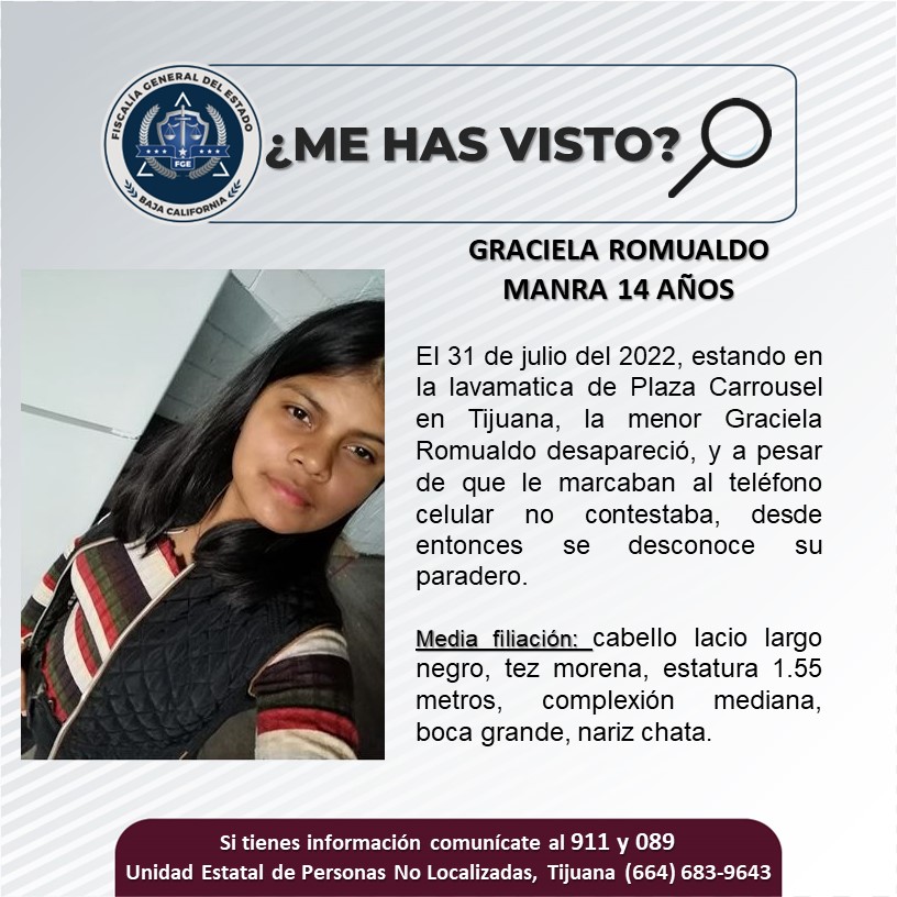 Pesquisa de adolescente de 14 años, Graciela Romualdo Manra