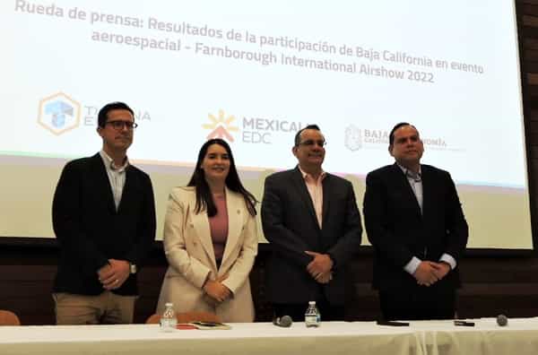 Reafirma Baja California liderazgo de su Industria Aeroespacial en Farnborough en Reino Unido: Secretaría de Economía