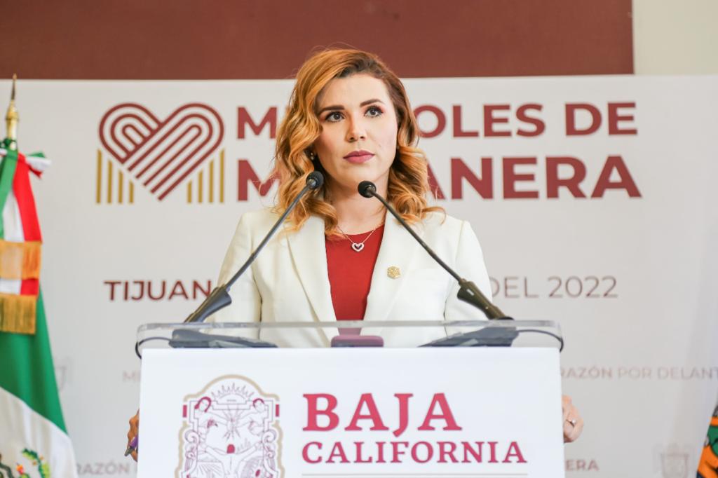 Reconoce Marina del Pilar trabajo de las corporaciones de seguridad ante actos violentos en Baja California