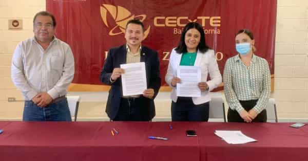 Renuevan convenio de colaboración CECyTE BC y DIF Estatal