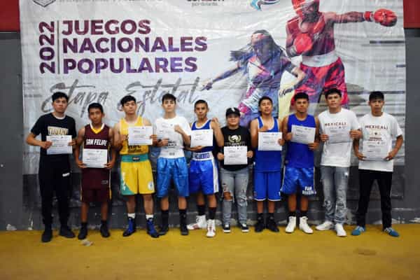 Domina Tijuana eliminatoria estatal de boxeo de los juegos populares: INDE BC