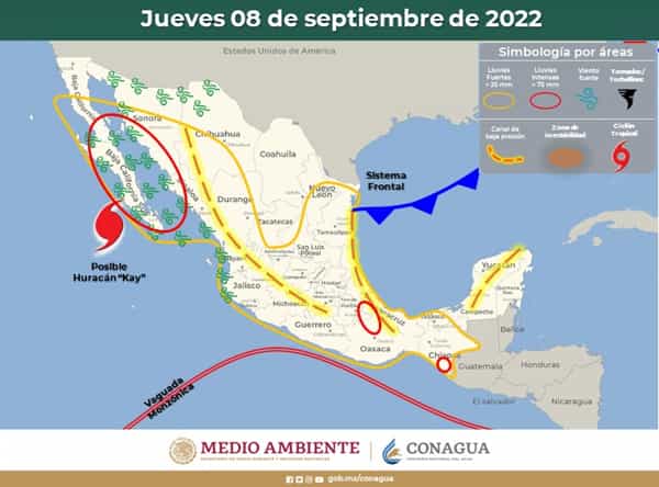 Monitorea y se prepara Protección Civil de Baja California ante tormenta tropical “Kay”