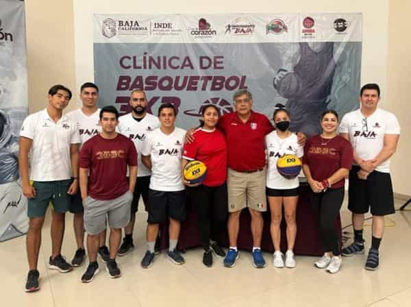 Ofrece el INDE BC valiosa clínica de básquetbol 3×3 en Mexicali