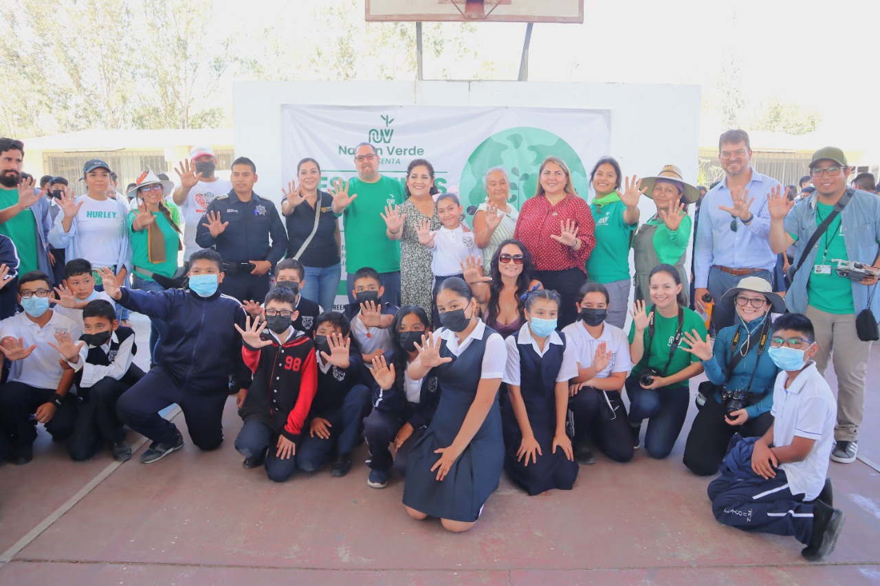 Impulsa Montserrat Caballero “Escuelas verdes” en planteles municipales