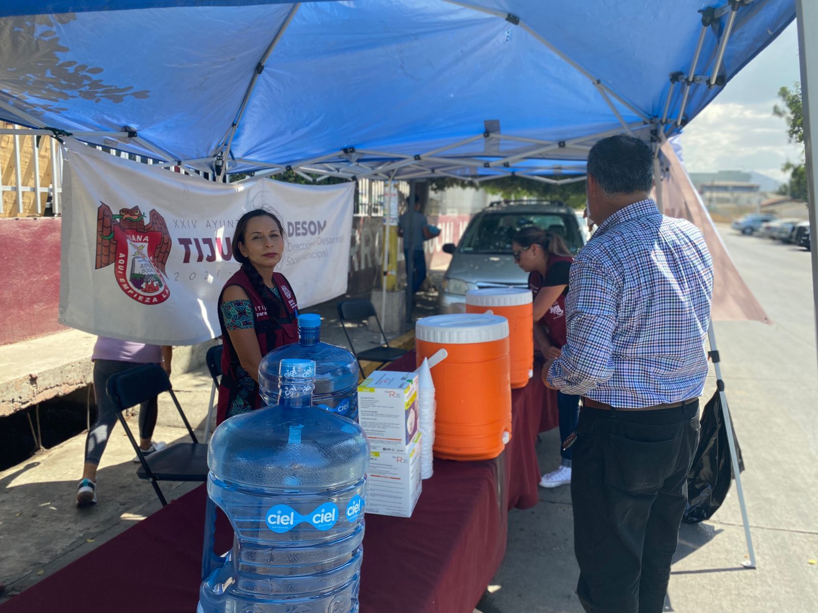 Benefician a más de 8 mil ciudadanos puntos de hidratación en Tijuana