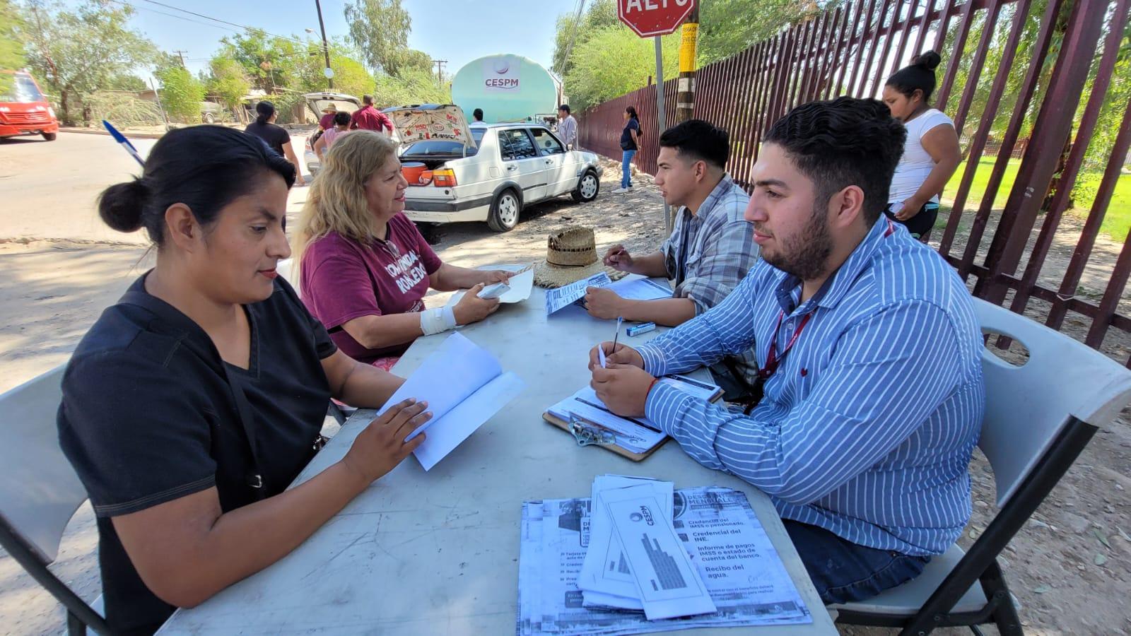 Visita el programa “Agua bienestar” de CESPM la zona oriente de Mexicali