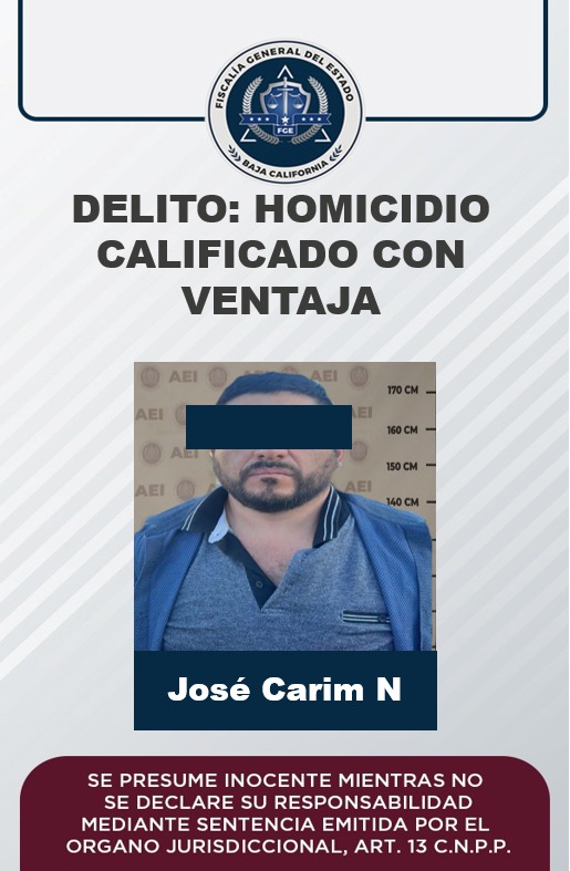 Por homicidio calificado con ventaja, un sujeto es vinculado a proceso: FGE