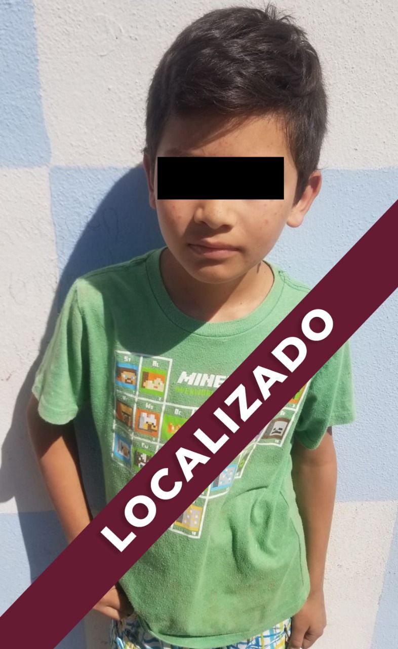 Localizan SSPCM y FGE a menor de 9 años extraviado